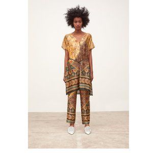 ZARA Printed pocketed pants Sz M